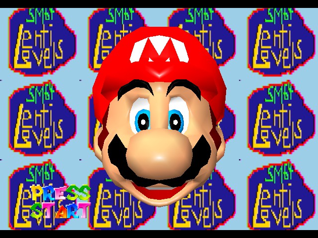 Super Mario 64 - LentiLevels Title Screen